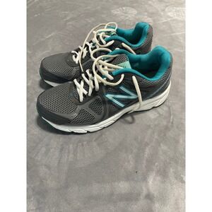 New Balance 480 Gray‎ Teal Women's Running Shoes Sneakers size 8